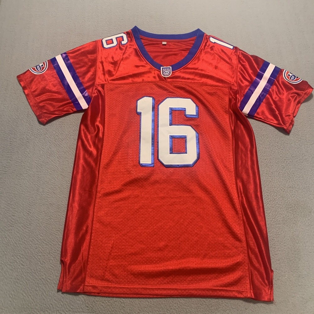Shane Falco 16 Washington Sentinels Jersey The Replacements Movie Red Medium M